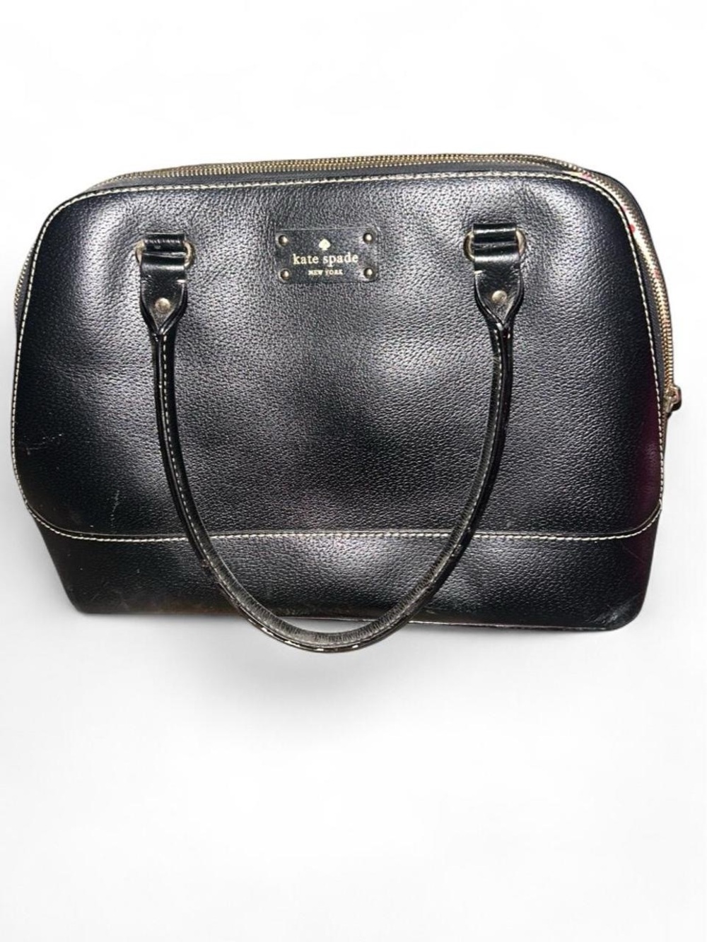 vintage kate spade black pebbled leather dome shoulder bag 🖤🎀